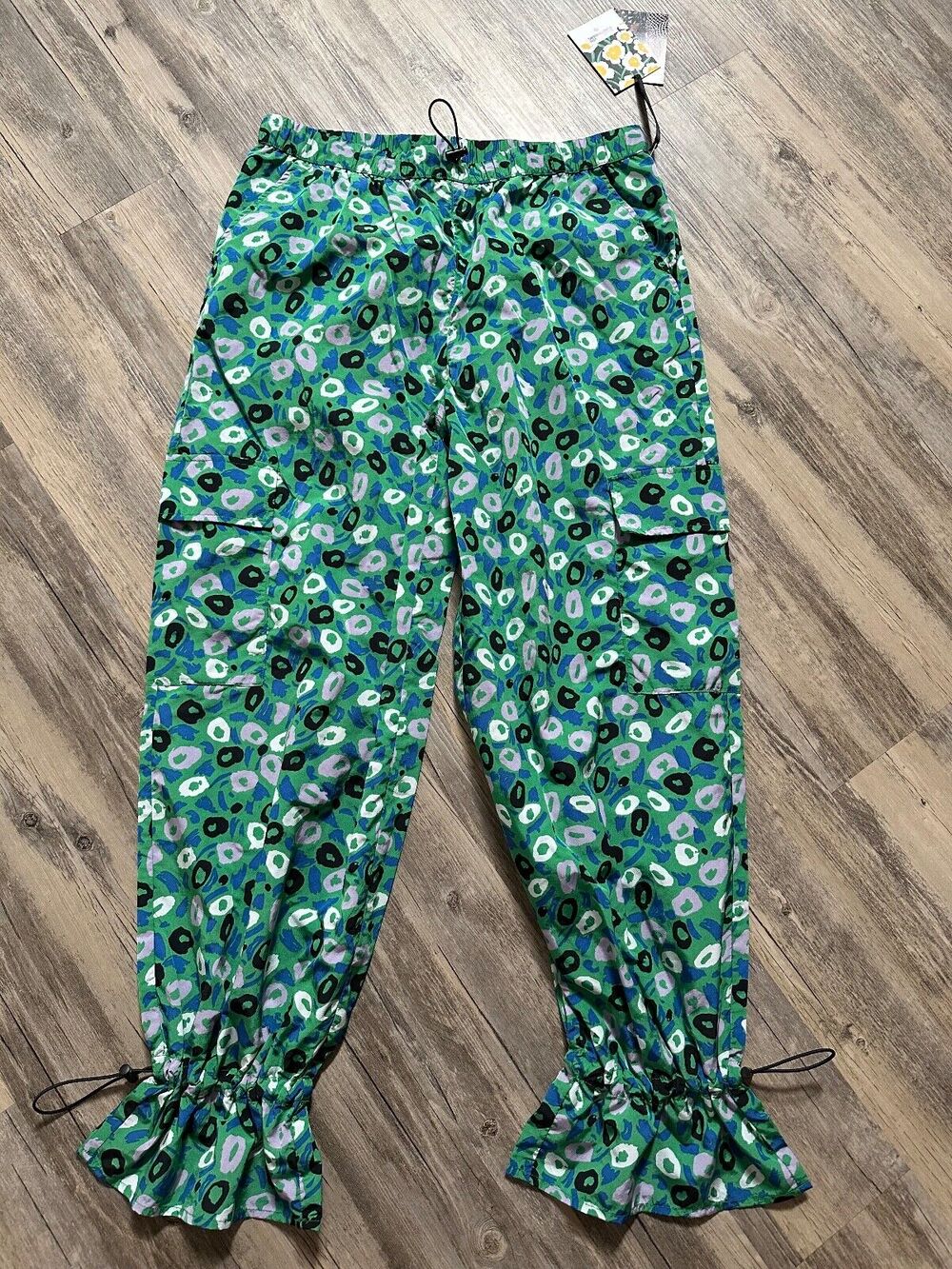 Diane von Furstenberg x Target Women's Utility Cargo Pants Jazz Spots Large DVF